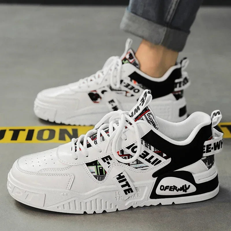 Skateboard Heren schoenen Zomersneakers Leer Casual Mode Outdoor Hardlopen Sport Wandelen Tennis Platform Designer Luxe