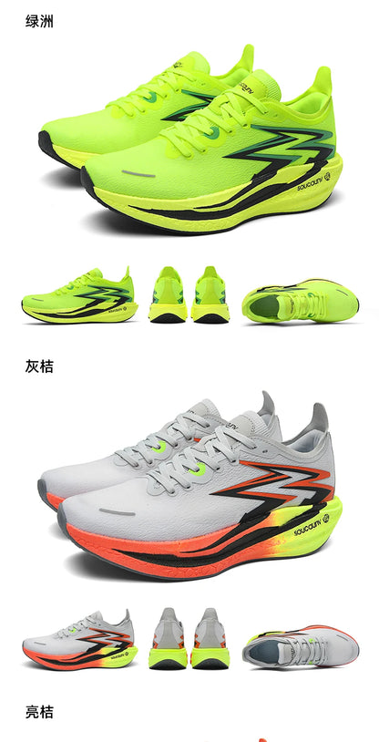NEW Running Shoes Carbon Board Marathon Men Sports Breathable Lightweight Women's Comfortable Athletic Nonskid Sneakers Casual