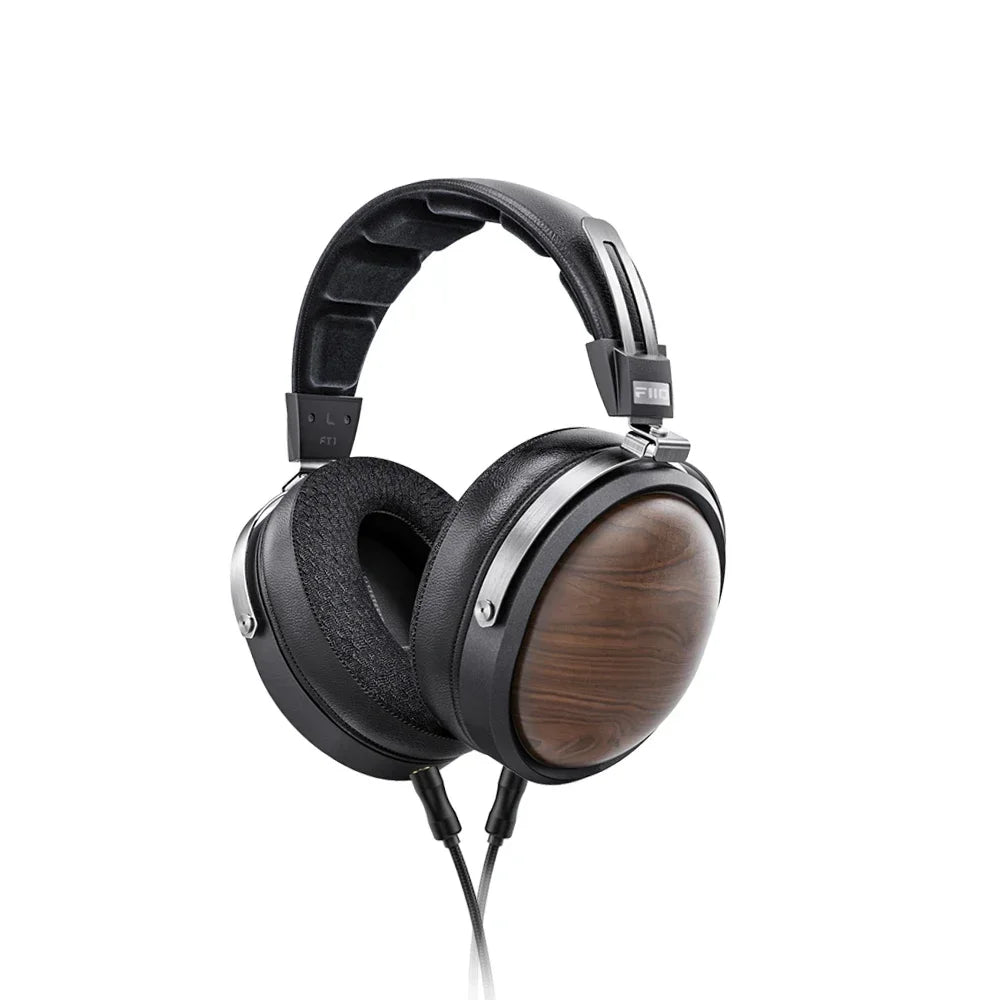 FiiO FT1 Headphones Professional Monitor North American Walnut HIFI Music Wired Headset Shanling