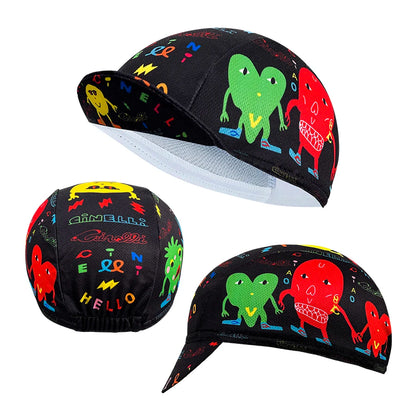 cyklistická čiapka, polyesterová absorpcia potu, módny trend, unisex, graffiti