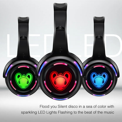 Silent Disco Wireless Headphones and RF LED LOGO Headset For DJ Music Pary Club Headphones only