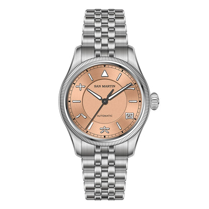 San Martin 39.5mm Men Pilot Watch YN55 Automatic Mechanical Aviation Watches Chinese Style Original Design SN0033 Field Reloj