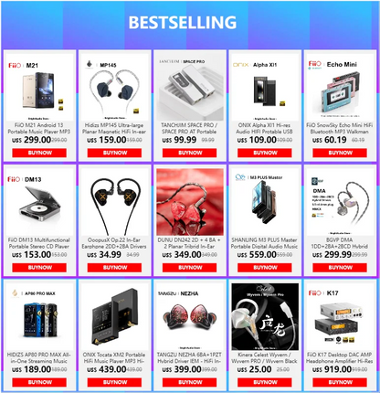 FiiO JT7 Over-Ear Planar Magnetic Audiophile Headphones 95x86mm Planar Driver Design Adjustable Headband 4.4mm/3.5mm Cable