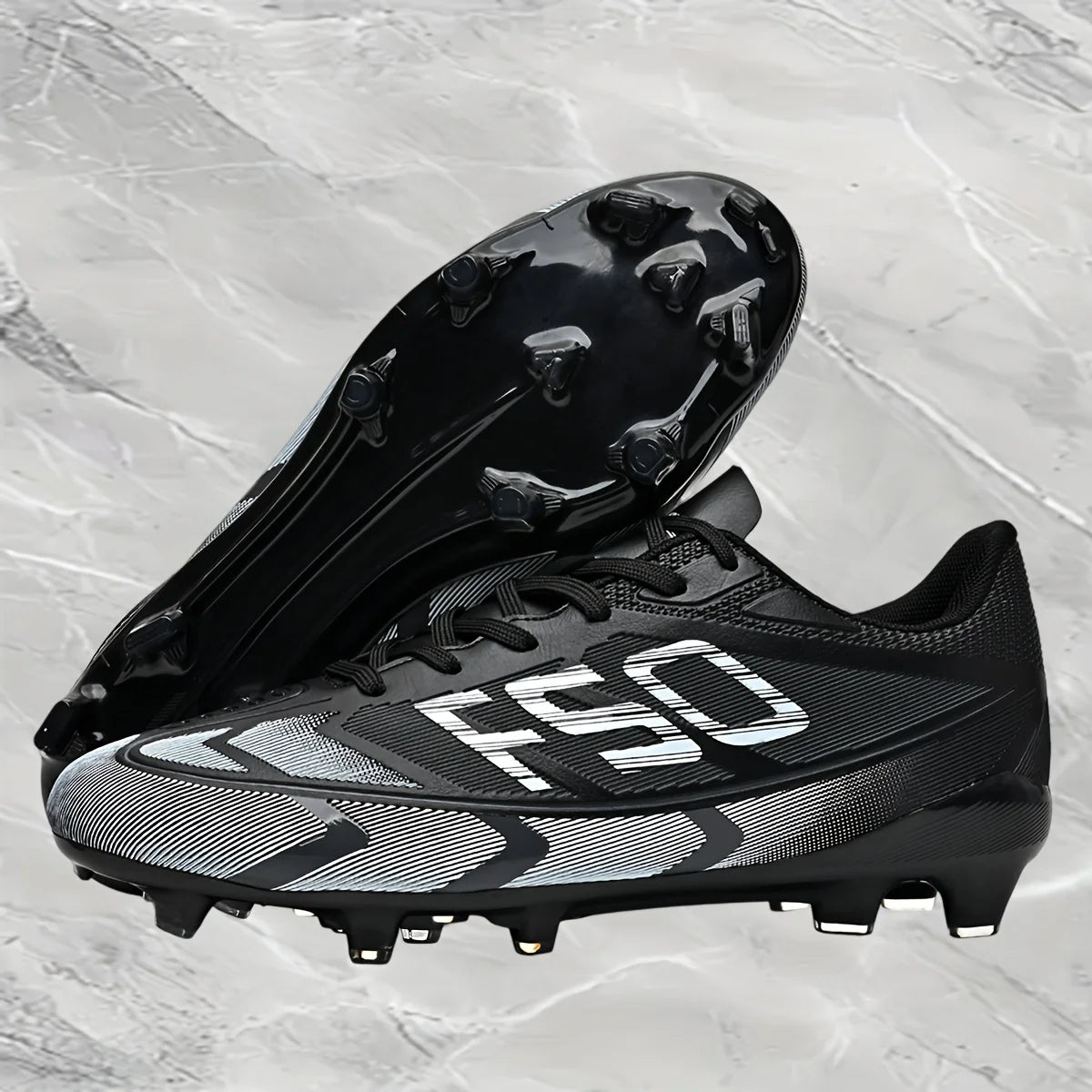 Chaussures de football pour adultes, modèle AG FG, empeigne respirante à séchage rapide, crampons offrant une excellente adhérence, idéales pour les matchs compétitifs et les entraînements d’équipe.