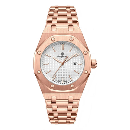 Montre à quartz carrée de luxe PAAZOMU pour homme, étanche, avec date luminescente, montre pour homme en acier inoxydable, montres d'affaires pour homme