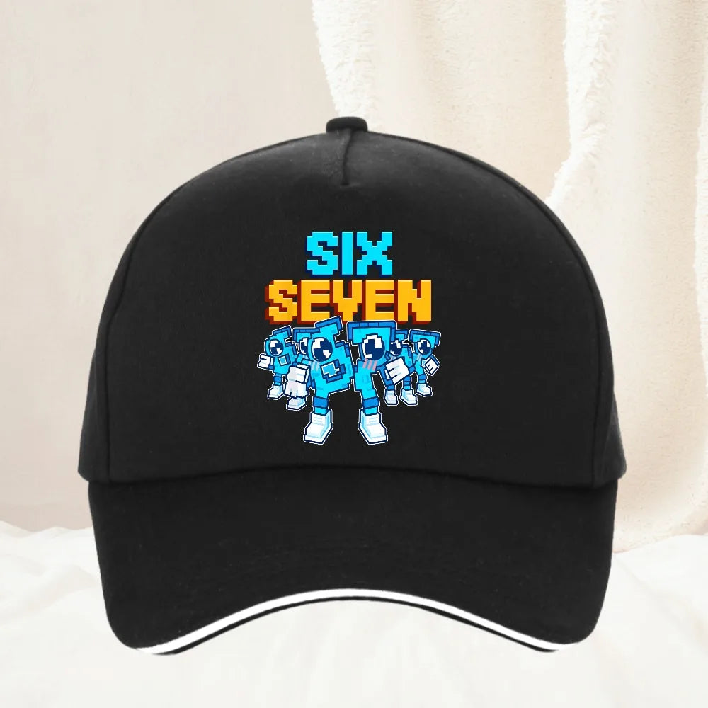 Meme 67 Six Seven 6 7 Italian Brainrot Boné de basebol para homem, boné de camionista, primaveril, casual, para atividades ao ar livre, para ginásio, viseira de sol, boné snapback
