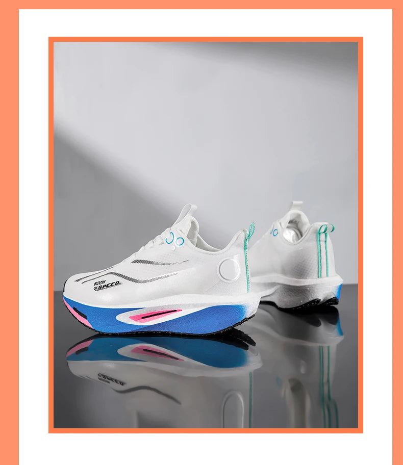 Men's Running Shoes Carbon Plate Professional Running Shoes Breathable Non-slip Cushioning Women's Casual Running Sports Shoes