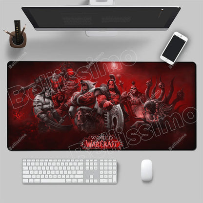 World Of Warcraft 90x40 Μεγάλο Gaming Mouse Pad Επιφάνειας Γραφείου για Παιχνίδια Csgo, Φυσικό Καουτσούκ, Μεγάλο Gamer XXL Mousepad Υπολογιστή