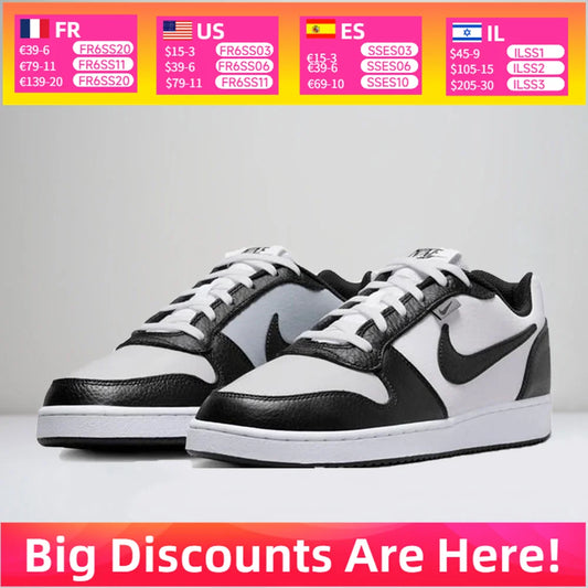 Nike EBERNON Low Premium Sneakers Classic Retro Design Comfort Cushioning Everyday Durable Wear Unisex AQ1774-102