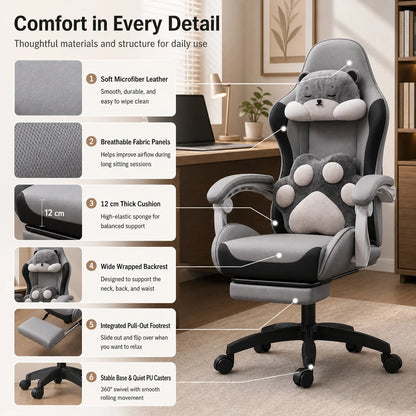 AOLIVIYA Gaming Chair Live Streaming Game Seat Adjustable Reclining Computer Ergonomic Long Sitting Internet Cafe Swivel