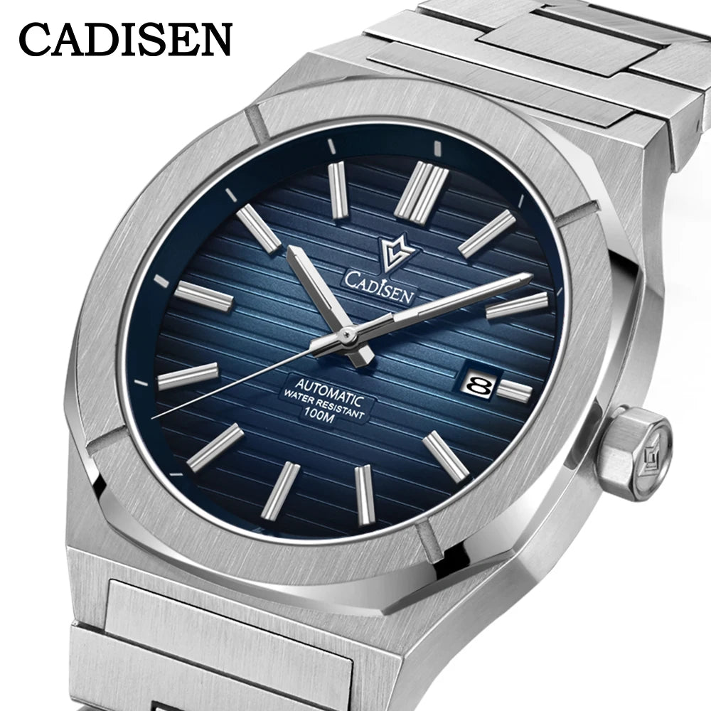 CADISEN Diver Watch Retro Luxury Sapphire MIYOTA 8215 German Designer Men Automatic Mechanical Watches 10Bar Waterproof Luminous