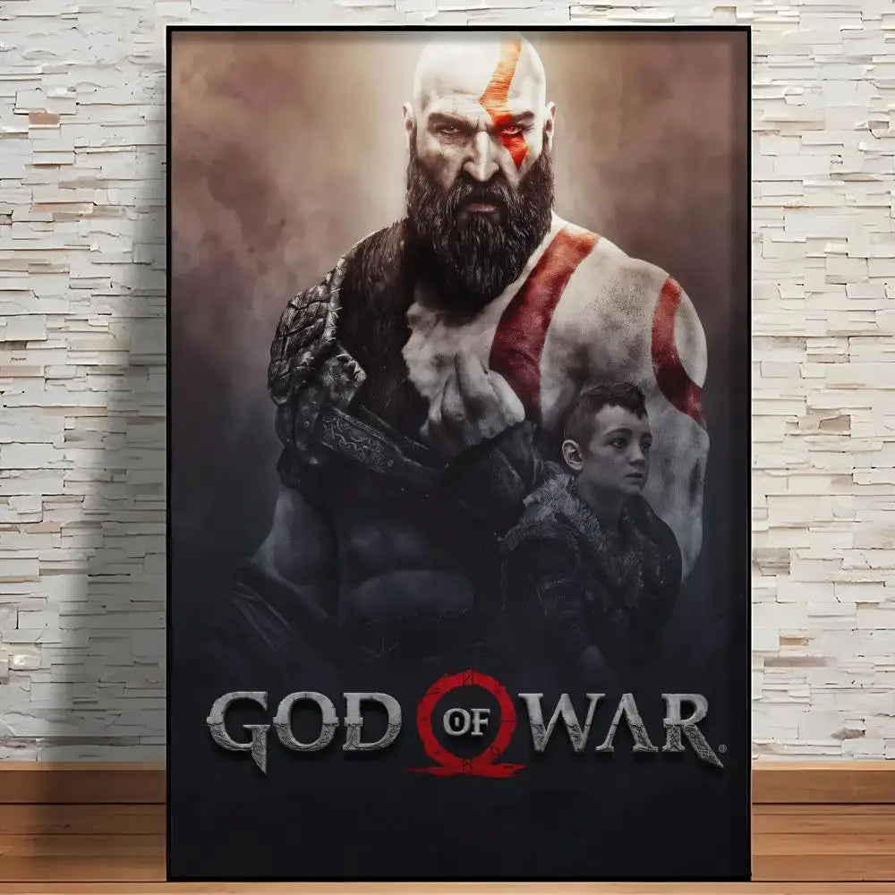 Classic Game G-God Of War Poster Modern Aesthetic Wall Art Print Room Decoration Items for Bedroom Home Decor Gift