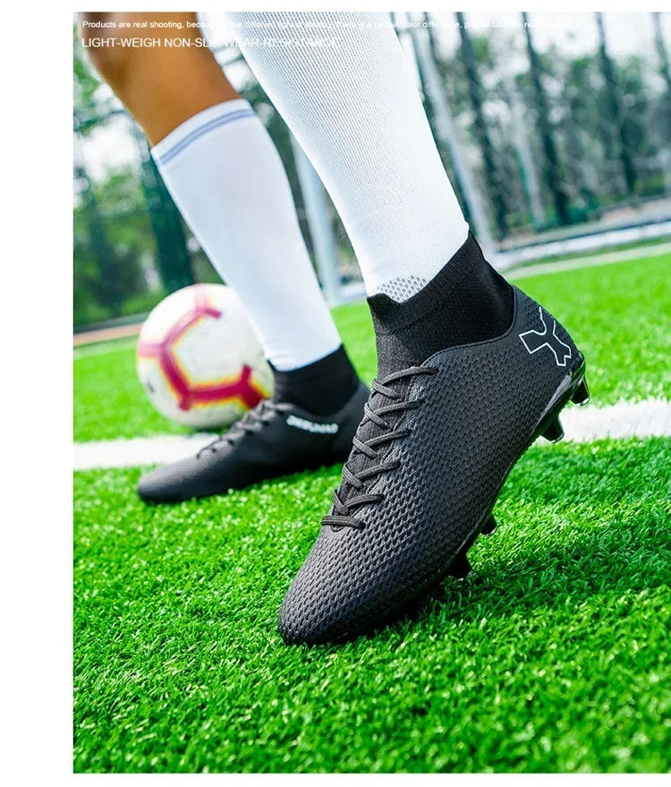 Chaussures de football pour hommes, modèle original, résistantes, pour terrain gazonné, crampons, antidérapantes, de haute qualité, confortables, chaussures de football pour activités de plein air.