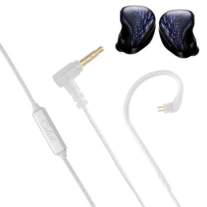 Celest Wyvern Black In Ear Earphone Monitor With Microphone Hifi Music Headphone IEMs Wired Gaming Earbuds For Gifts