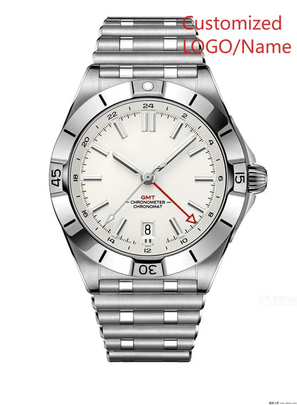 A989 Store Customized Watch  Sport Watch Green Blue Watches GMT Chronomat Automatic Mechanical 904L Stainless Steel