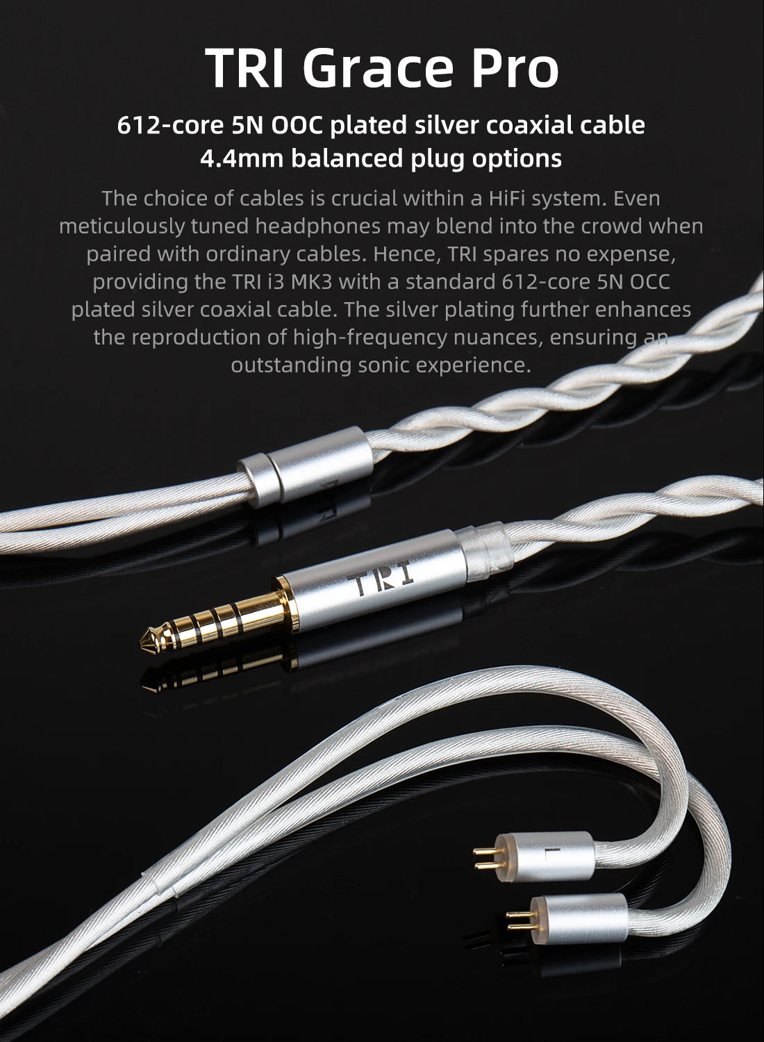 TRI I3 MK3 3rd-Gen Planar+BA+DD Hybrid Flagship HIFI In-EarEarphones Headphones High Resolution Wired Earbuds
