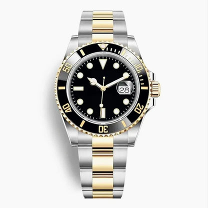 New High Quality Luxury Premium Men's Watch with Mechanical Winding Strap 904L Stainless Steel Black Blue Waterproof