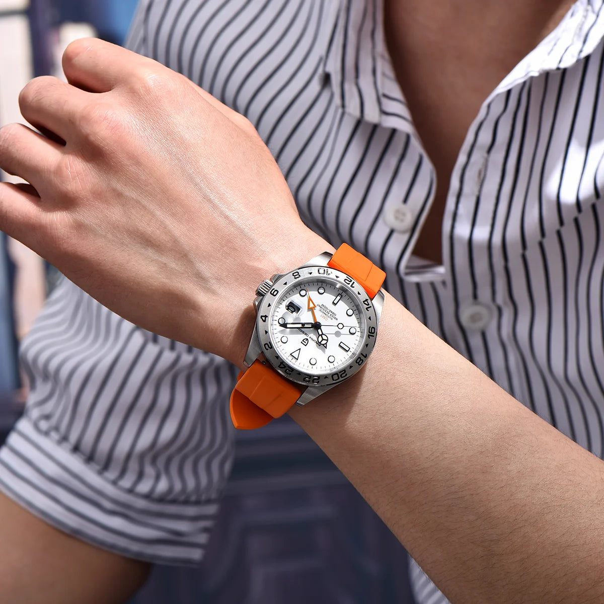 Pagani Design 2026 New Men's Diver Watch 42mm Sapphire Automatic Mechanical GMT Watch 100m Waterproof PD1682