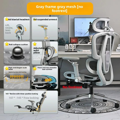 Portable Minimalist Ergonomic Chair 10D Armrest Computer Chair Office Chair Study Chair Gaming Chair Gravitysturdy and durable