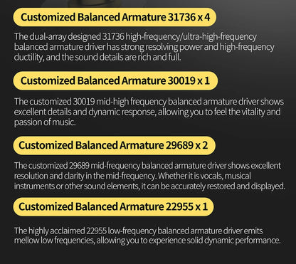 KZ AS16 PRO X in Ear Earphone 8 Balanced Armature Headset Three-Channel Acoustic Duct Structure HiFi Headphones ZSX ZAR ZS10PROX