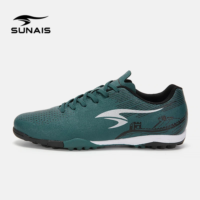 Chaussures de football SUNAIS légères pour terrain synthétique, coupe basse avec maintien de la cheville, spéciales pour terrains en plastique/aires de jeux scolaires