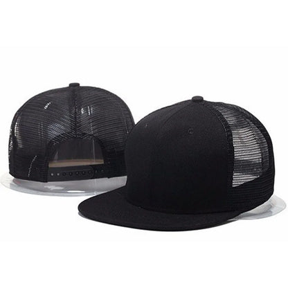 Men Caps Flat Hat Hip Hop Snapback Fancy Rivet Baseball Cap Street Dance Cap Trendy Mesh Visor Youth Boys Girls