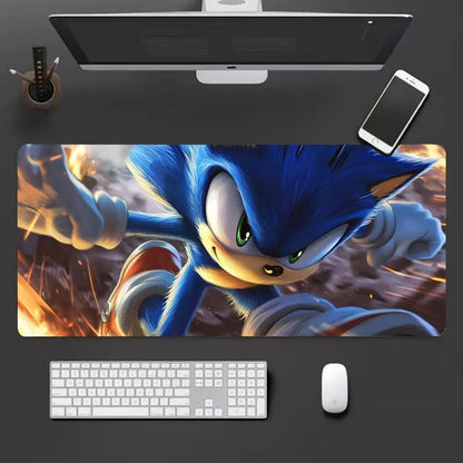 Keyboard Pad Padding Mat Anime Sonic The Hedgehog Mouse Mat Desk Mat With Pad Gaming Accessories Prime Gaming XXL HYBXXC