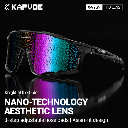 Kapvoe Mode-Sonnenbrillen für Herren – Coole Fahrradbrillen, MTB, Skaten, UV400, Angelbrillen, Herren, Damen, Fahrradbrillen