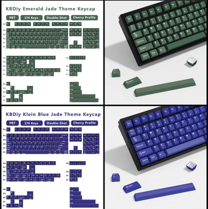 KBDiy GMK MarrsGreen Keycap Cherry Profile Double Shot PBT ISO Keycaps For DIY Gamer Mechanical Keyboard Kit Gaming Point KeyCap