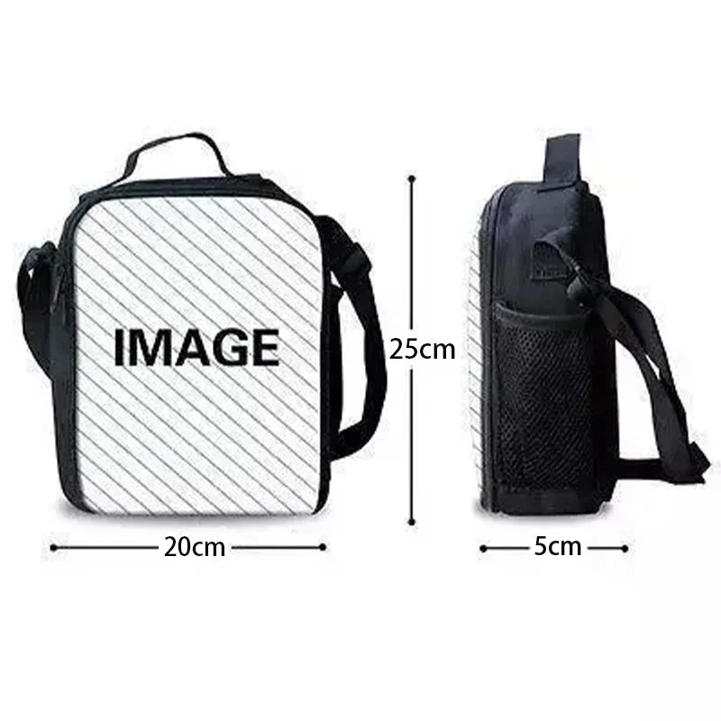 Hot Game F-FortniteS Child Insulated Large Capacity Bag for Boy Girl Student Outdoor Picnic Resuable Thermal Cooler Lunch Box