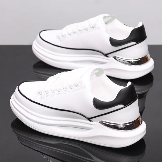 New Couple's Small White Shoes Men's Shoes Women Sports Shoes Men's Sneakers Increased Height Inside Casual Sports Shoes