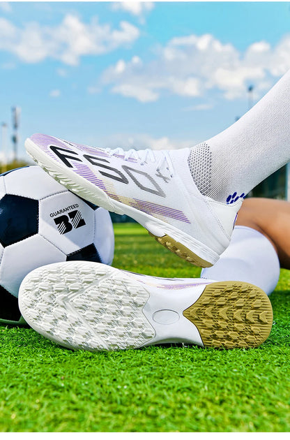 New Men Football Boots Non-Slip Match Grass Cleats High-top High-quality Soccer Shoes Futsal Sneakers Indoor Hot-selling Outdoor