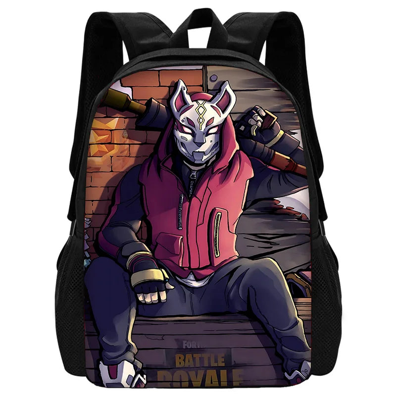 Trendiger FortniteS Kinderrucksack für Jungen und Mädchen, Schüler-Geburtstagsgeschenk, unisex, langlebiger Schul- und Campingrucksack