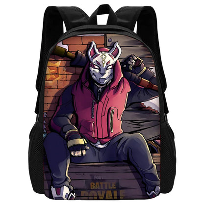 Trendiger FortniteS Kinderrucksack für Jungen und Mädchen, Schüler-Geburtstagsgeschenk, unisex, langlebiger Schul- und Campingrucksack