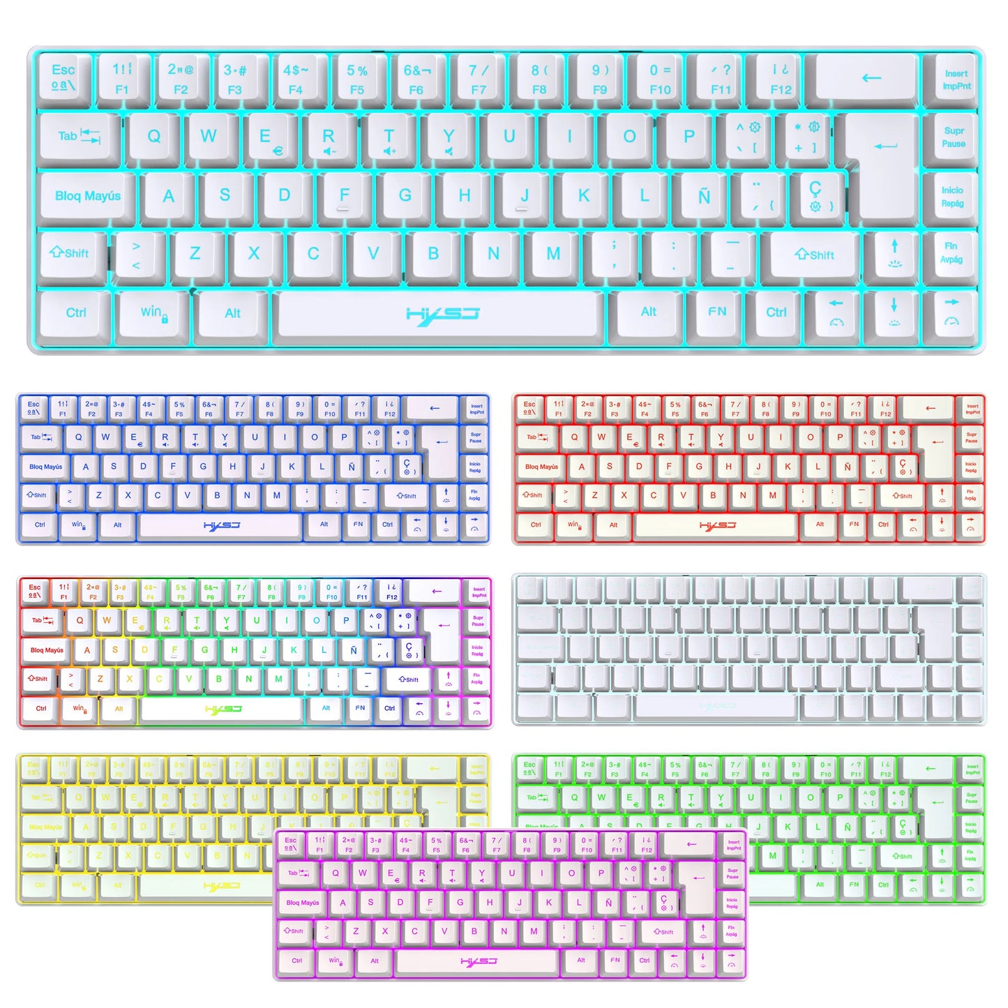 Hot Sale! 69-Key RGB Backlit Wired Gaming Keyboard, 68% Compact Design, A Must-Have Gadget for Office Workers and Gamers