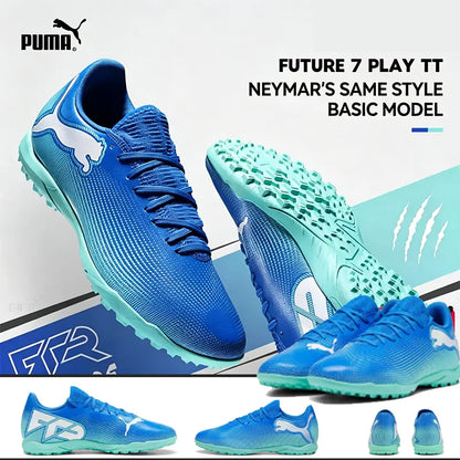 PUMA Men's TT Cleat Soccer Shoes 107943-01 One Piece Tongue Lace Up Football Boots