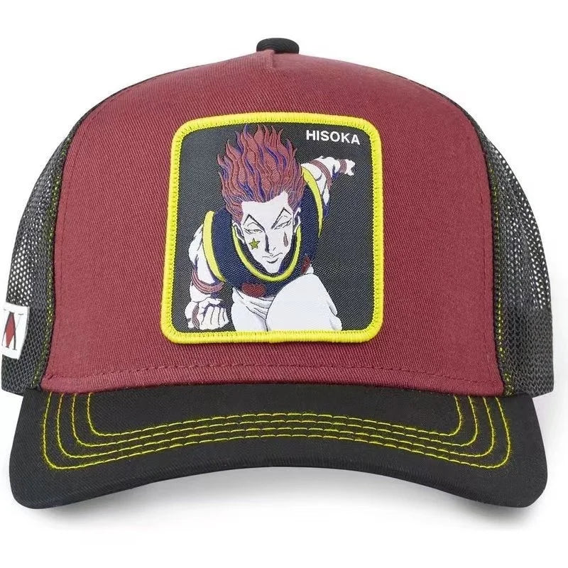 Hunter X Hunter – letní kšiltovka typu snapback pro muže s výšivkou, ve stylu hip-hopu, s nastavitelným kšiltem proti slunci, síťovaná kšiltovka typu „trucker“