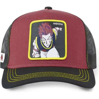 Hunter X Hunter – letní kšiltovka typu snapback pro muže s výšivkou, ve stylu hip-hopu, s nastavitelným kšiltem proti slunci, síťovaná kšiltovka typu „trucker“