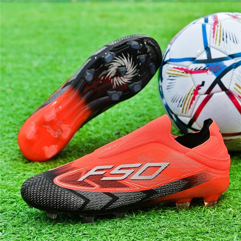 Nouvelles chaussures de football pour hommes, chaussures de football respirantes à haute cheville, ultralégères, antidérapantes, chaussures de sport de haute qualité, pour match en plein air