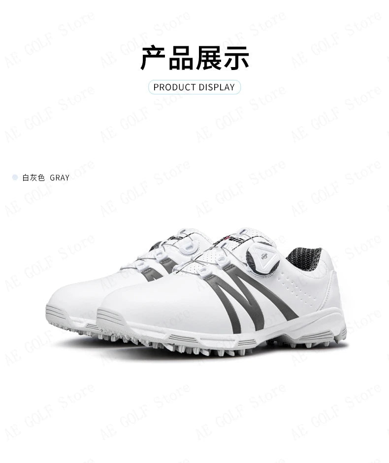 PGM Boys Girls Golf Shoes Light Weight Soft and Breathable Waterproof Anti-slip Universal Outdoor Sports Shoes XZ127