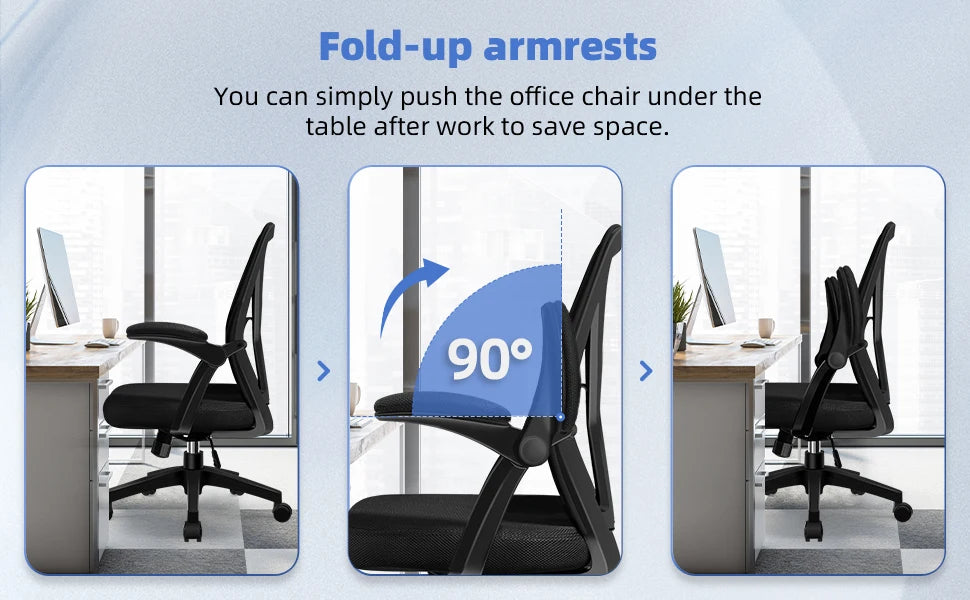 Daccormax Office chair Ergonomic Reclining 90°-125°,Desk chair with Lumbar Support,Computer chair Adjustable,living room chairs