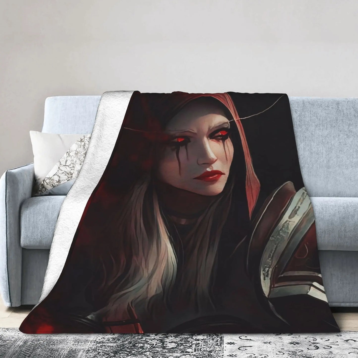 Warm BlanketStudents Travel World of Warcraft  Sylvanas Windrunner Throw Blanket  Flannel Bedspread For Home Decor Bed Cover