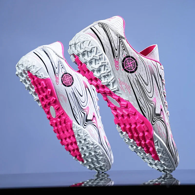 Chaussures de football pour hommes, chaussures de terrain professionnelles, crampons FG/TF pour entraînement sur gazon, chaussures de futsal, baskets de football antidérapantes, chaussures à crampons pour cheville, pointur