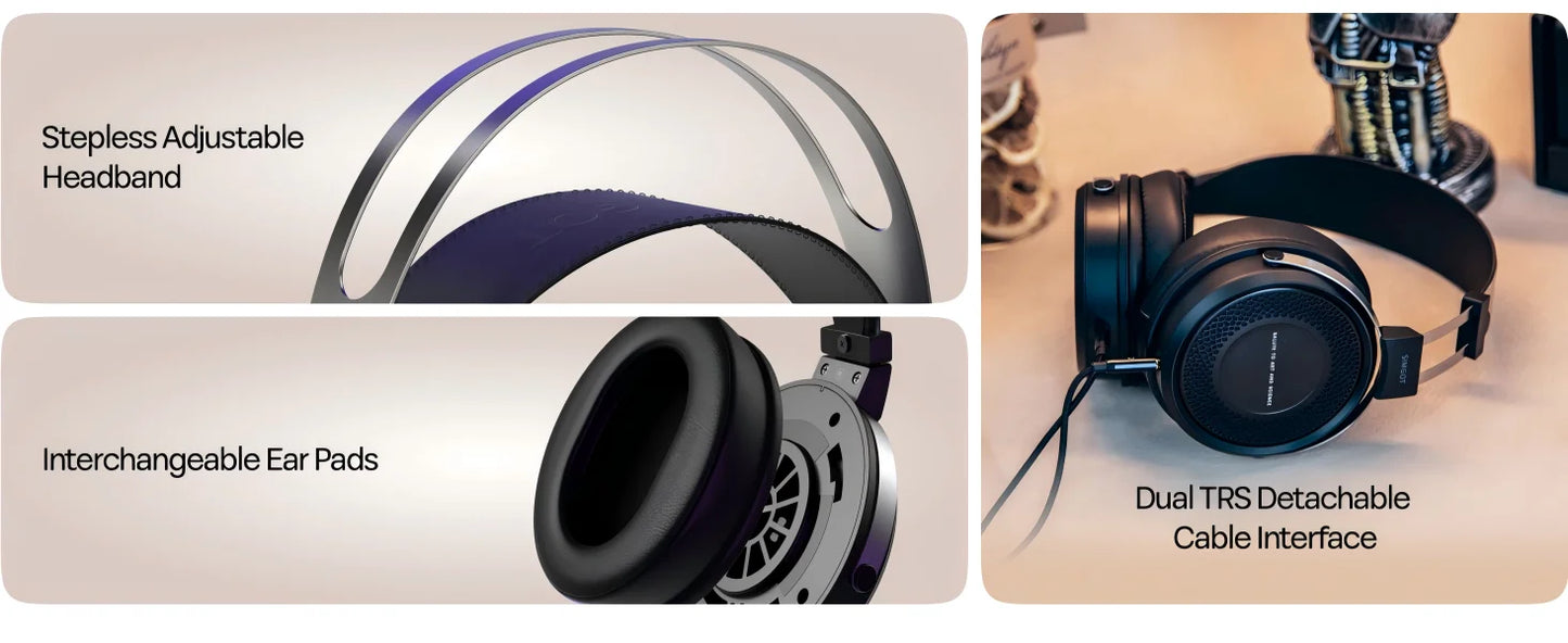 SIMGOT EP5 High-Performance 50mm Dynamic Driver Headphones with Low-Impedance, High-Sensitivity Design