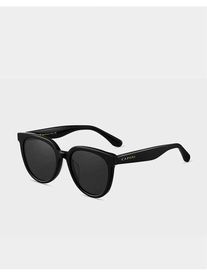Óculos de sol de design da marca CAPONI para mulher, estilo retro, para raparigas, estilo coreano, polarizados, com proteção UV, modelo BH31031