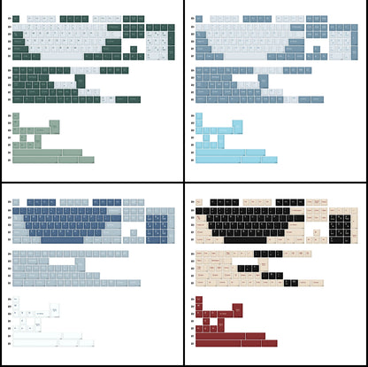 KBDiy GMK MarrsGreen Keycap Cherry Profile Double Shot PBT ISO Keycaps For DIY Gamer Mechanical Keyboard Kit Gaming Point KeyCap