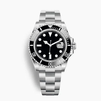 New High Quality Luxury Premium Men's Watch with Mechanical Winding Strap 904L Stainless Steel Black Blue Waterproof