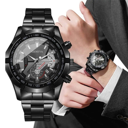 Montres de mode pour homme, montres d'affaires, montres de luxe à grand cadran avec calendrier, montres à quartz pour homme, Reloj Hombre (sans boîte)