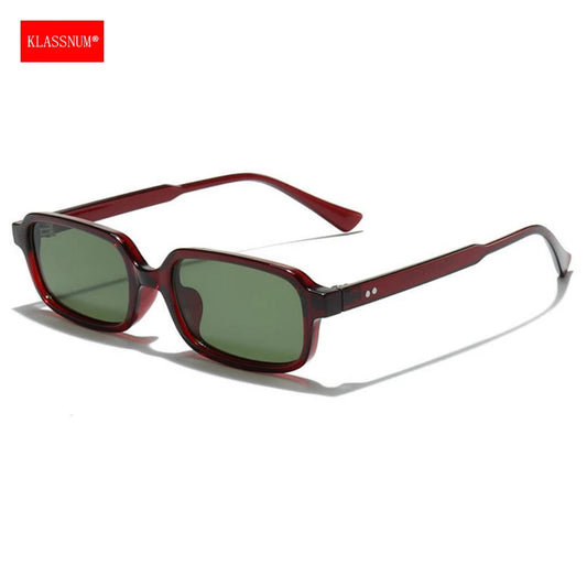KLASSNUM Sunglasses Woman 2026 Trendy Rectangle Small Square Frame Sun Glasses Luxury Brand Designer Driving Anti UV400 Eyewear