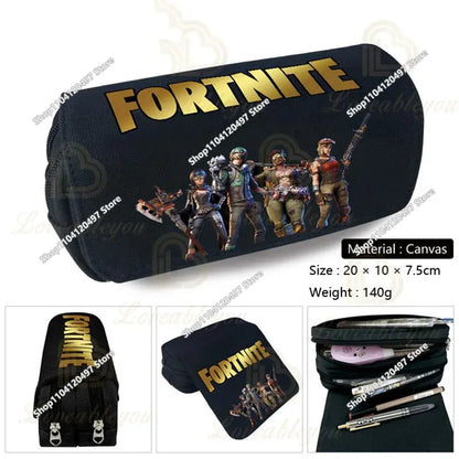 Victory Royale ученически несесер за момчета и момичета, Fortnite, голям капацитет, Peely, Llama Hero, детска кутия за химикалки, чанти за деца и тийнейджъри